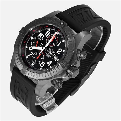 breitling super avenger blacksteel limited edition m13370|breitling super avenger black steel.